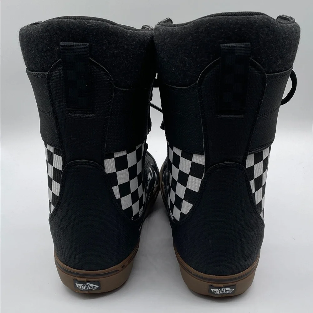 Vans Hi-Standard LL DX Men’s 8.5 Black White Checkerboard Lace Snowboard Boots